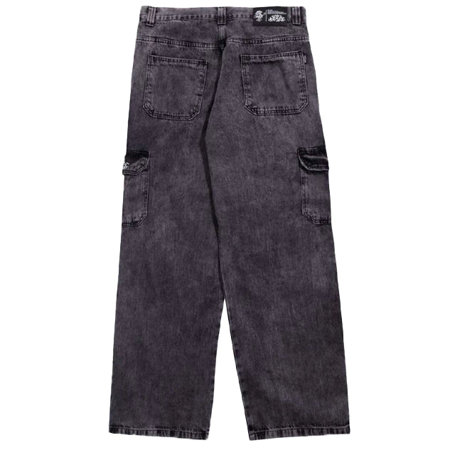 CALÇA TRIP SIDE CARGO JEANS BAGGY PRETO