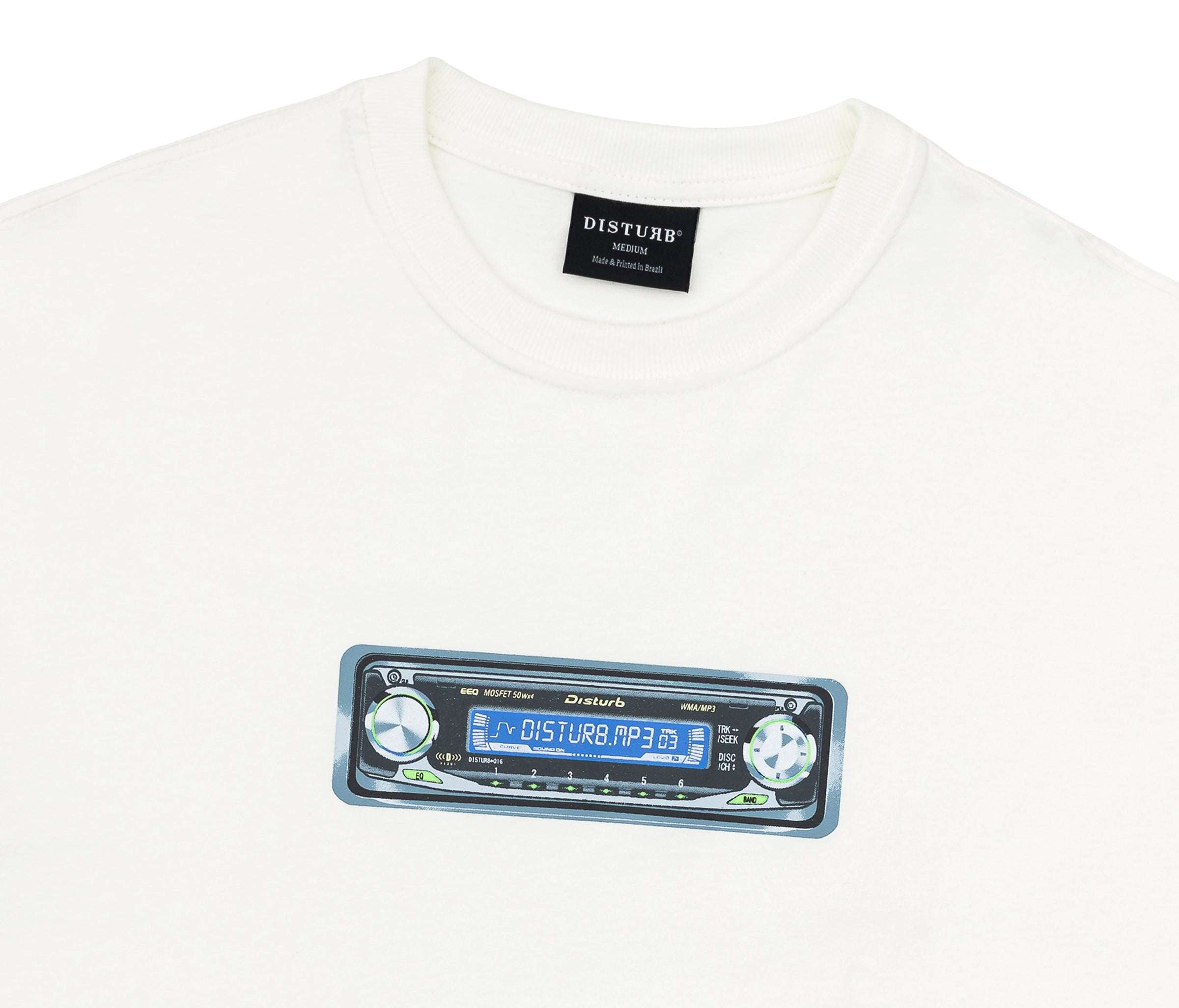 Camiseta Disturb Music System Off-White