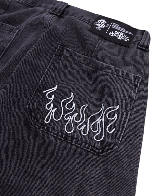 CALÇA TRIP SIDE CARGO 4 BOLSOS JEANS ESTONADO