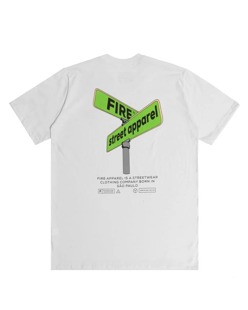 Camiseta Básica Fire Street Sign